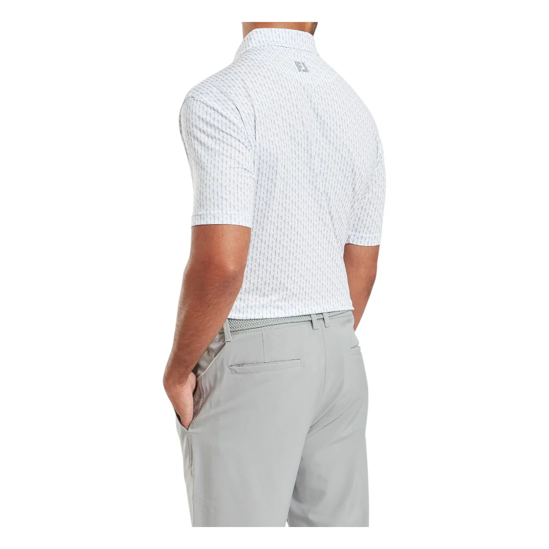 FootJoy Figure Print Lisle Golf Polo Shirt 34054 - Image 4