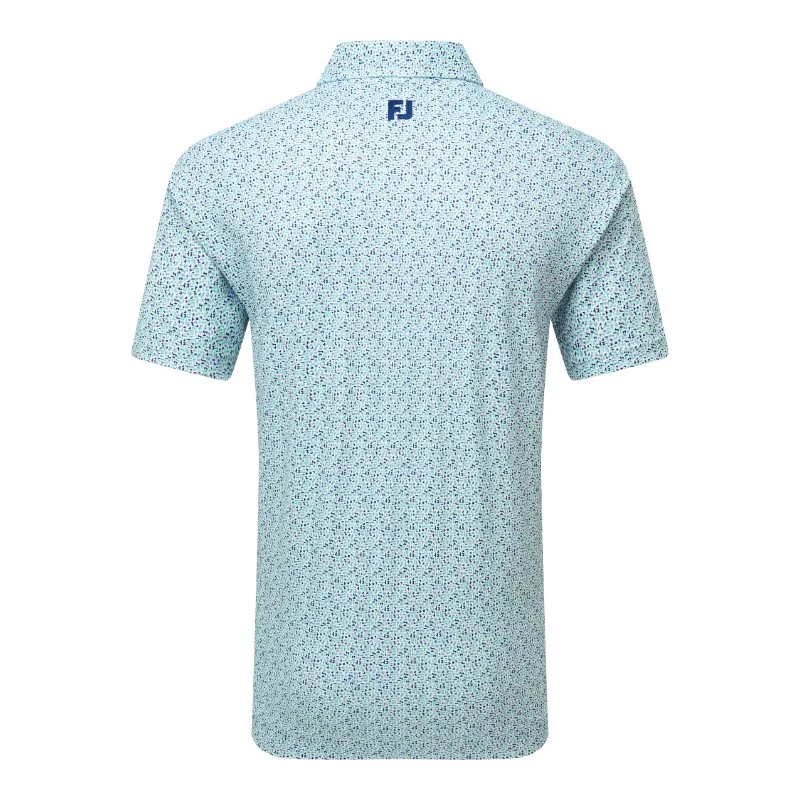 FootJoy Gamer Print Pique Golf Polo Shirt 37789 - Image 2