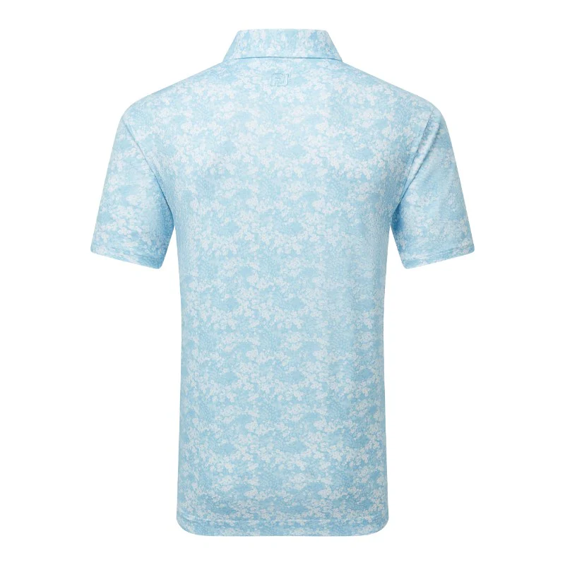 FootJoy Garden Print Lisle Golf Polo Shirt 37794 - Image 2