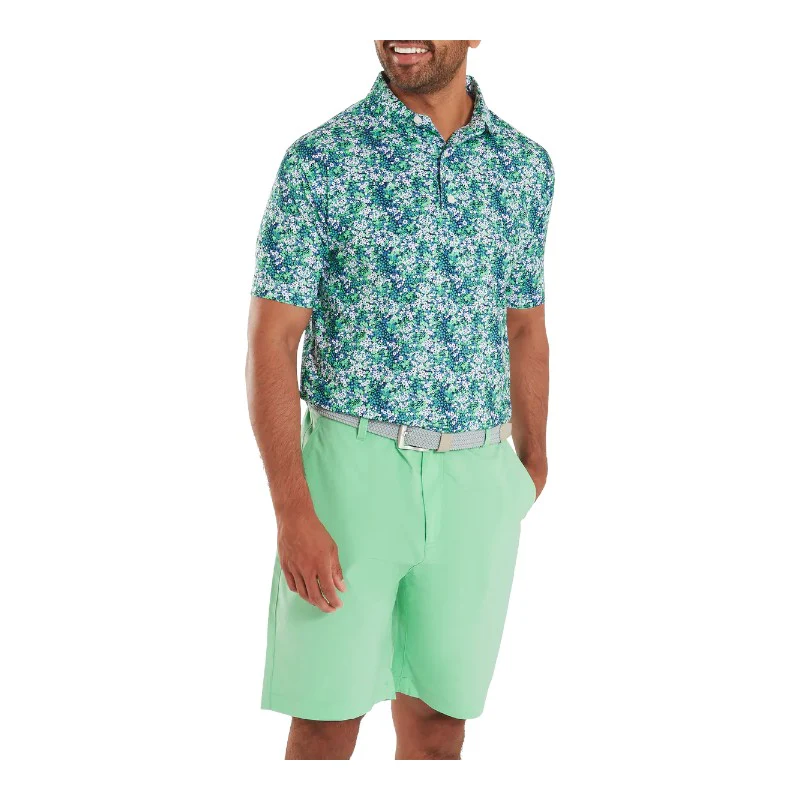 FootJoy Garden Print Lisle Golf Polo Shirt 37795 - Image 3