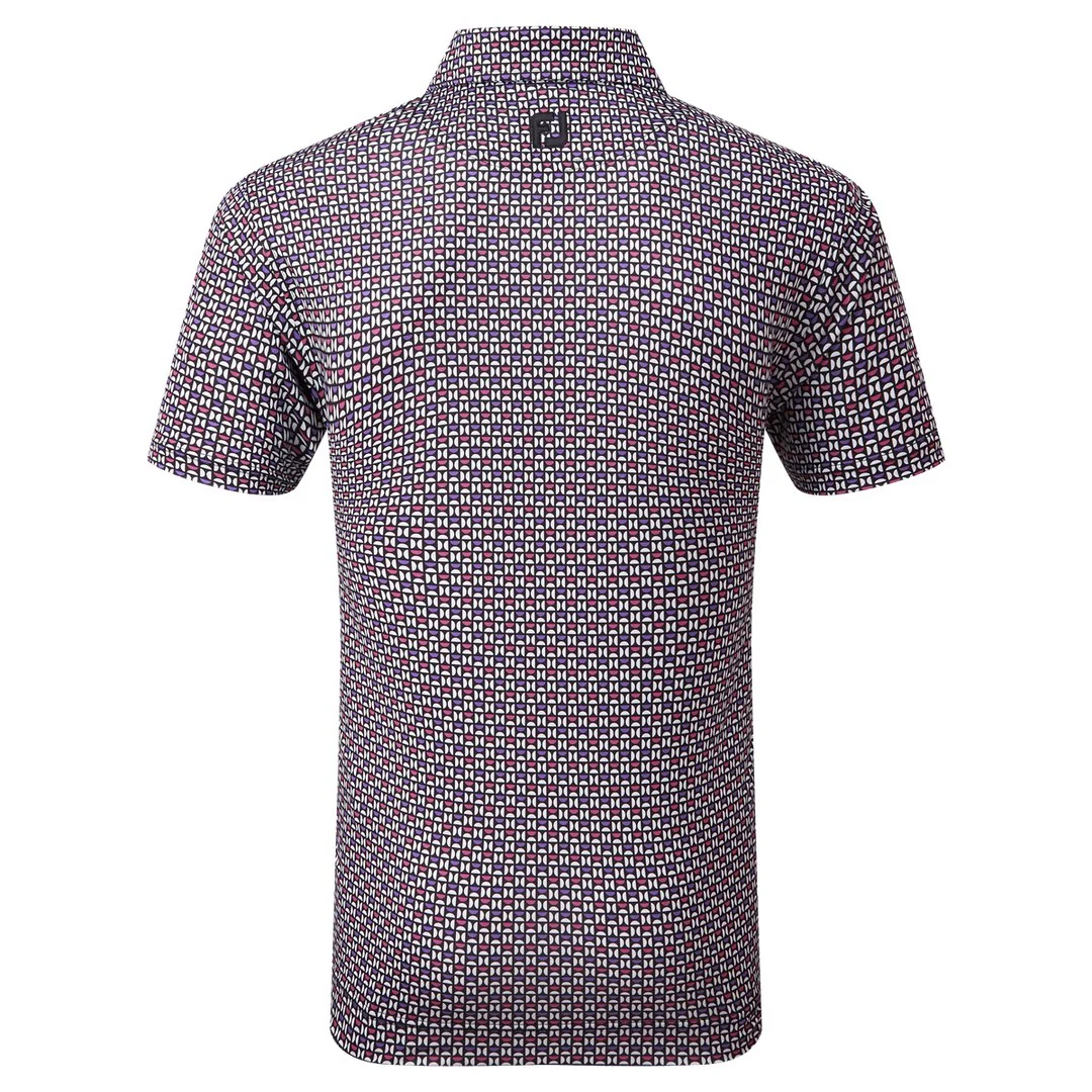 FootJoy Half Moon Geo Print Golf Polo Shirt 80012 - Image 2