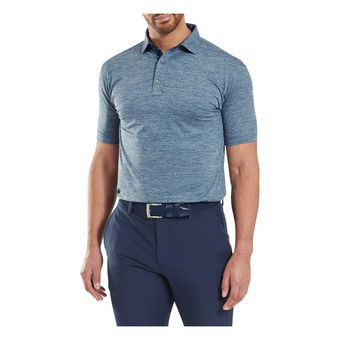 FootJoy Heather Lisle with Trim Golf Polo Shirt 34069 - Image 3