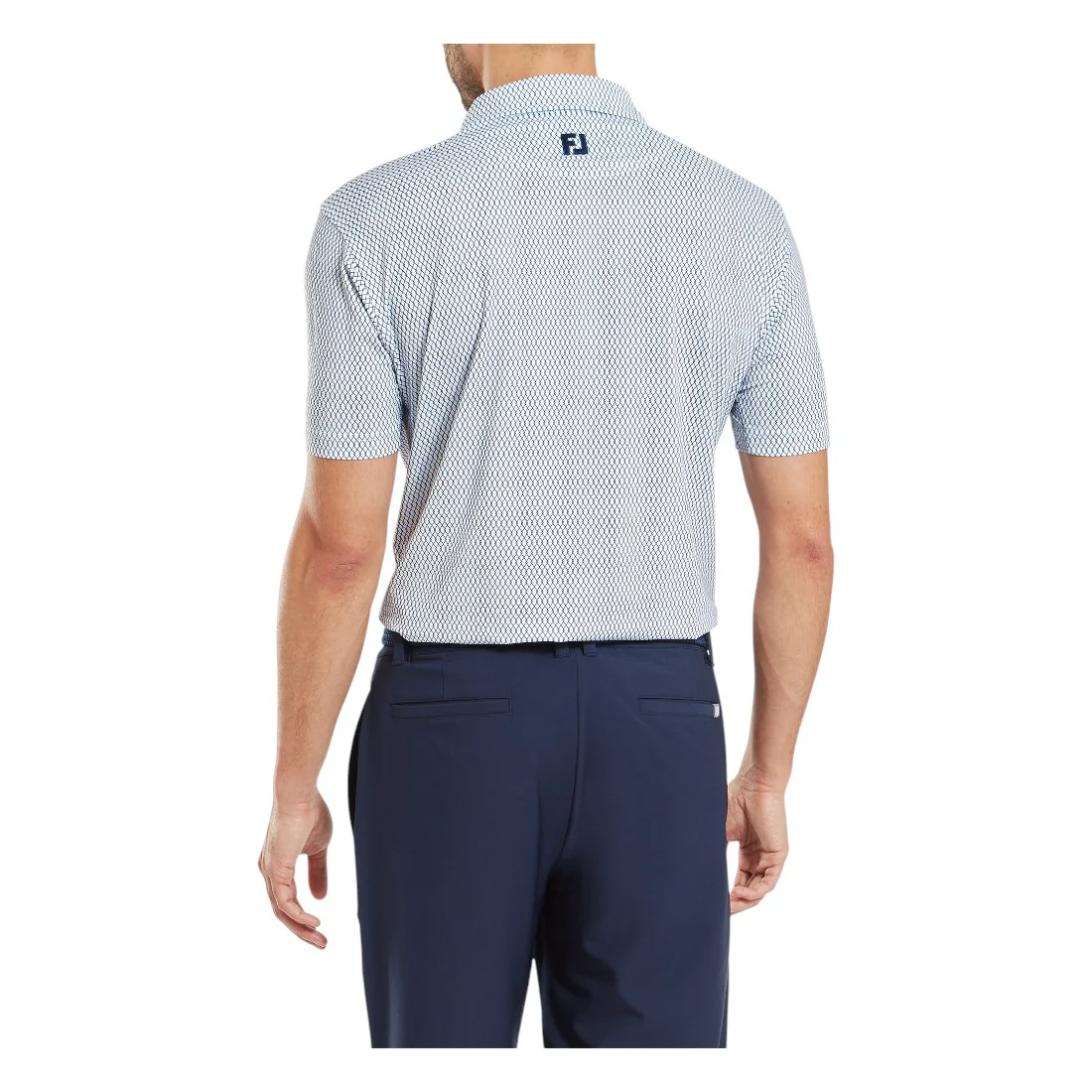 FootJoy Irongate Print Lisle Golf Polo Shirt 34033 - Image 4