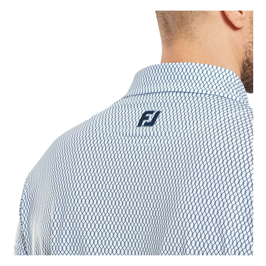 FootJoy Irongate Print Lisle Golf Polo Shirt 34033 - Image 5