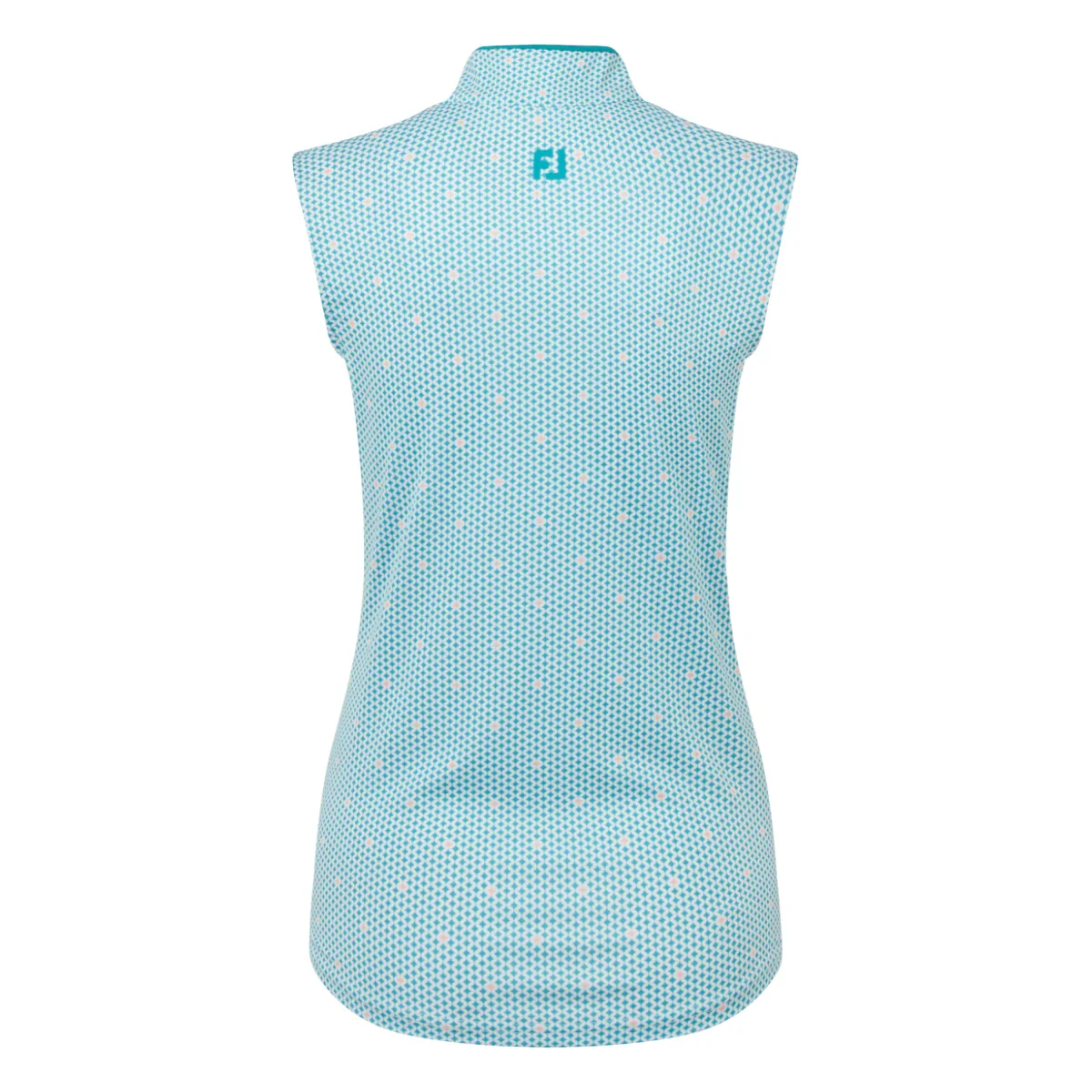 FootJoy Ladies Zip Tank Print Golf Polo Shirt 39364 - Image 4