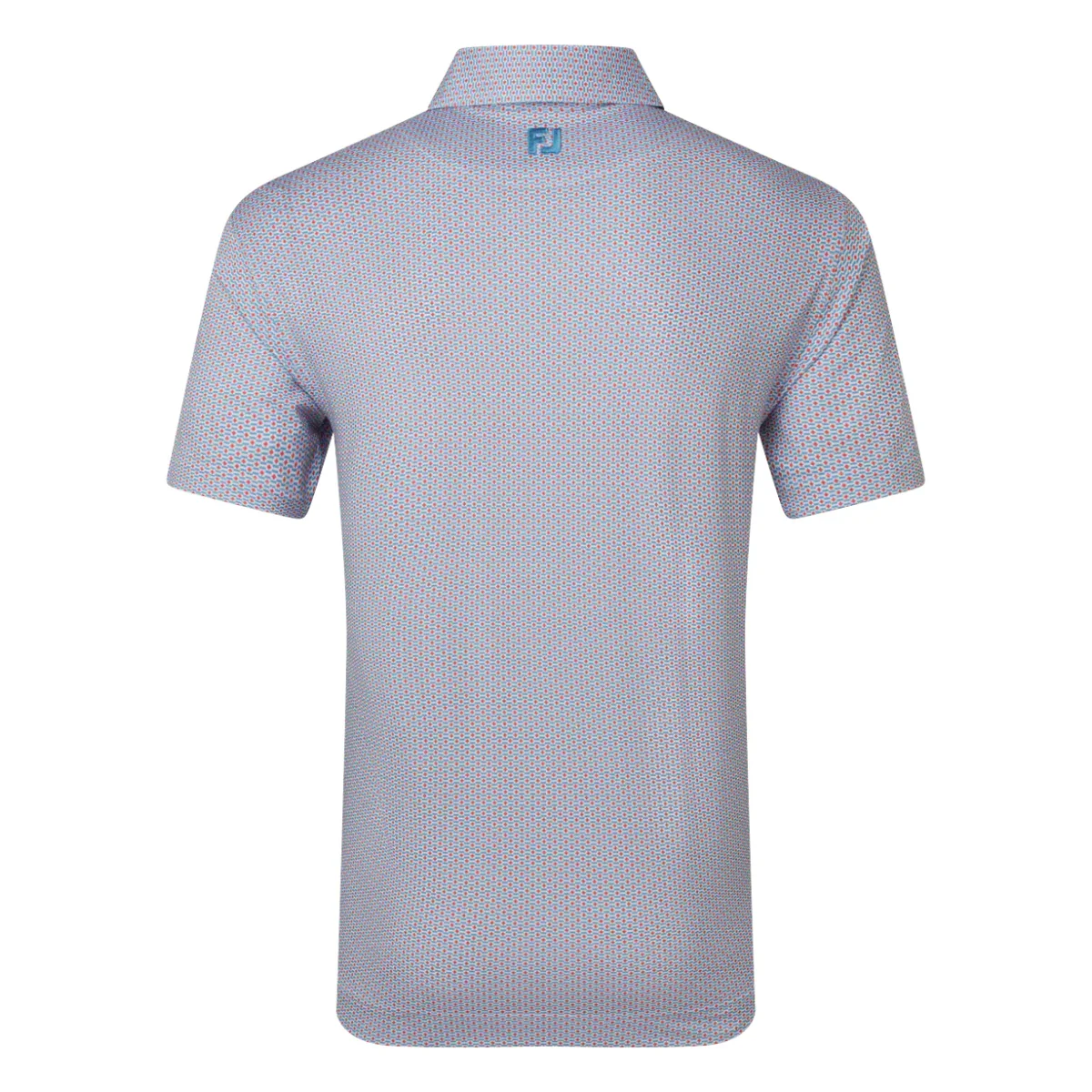 FootJoy Nautical Flag Print Lisle Golf Polo Shirt 39260 - Image 2