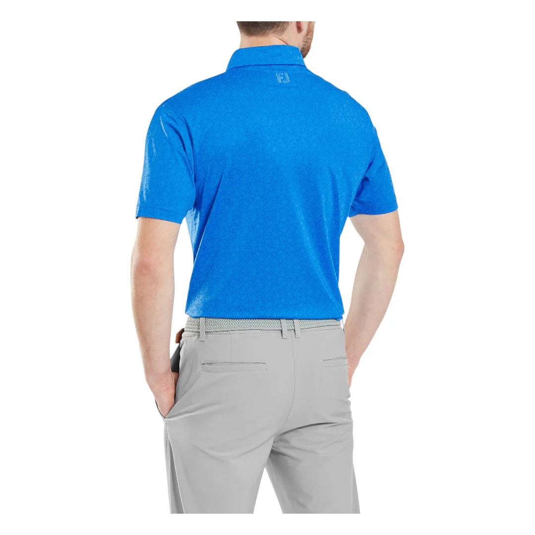 FootJoy Painted Floral Lisle Golf Polo Shirt 34129 - Image 4