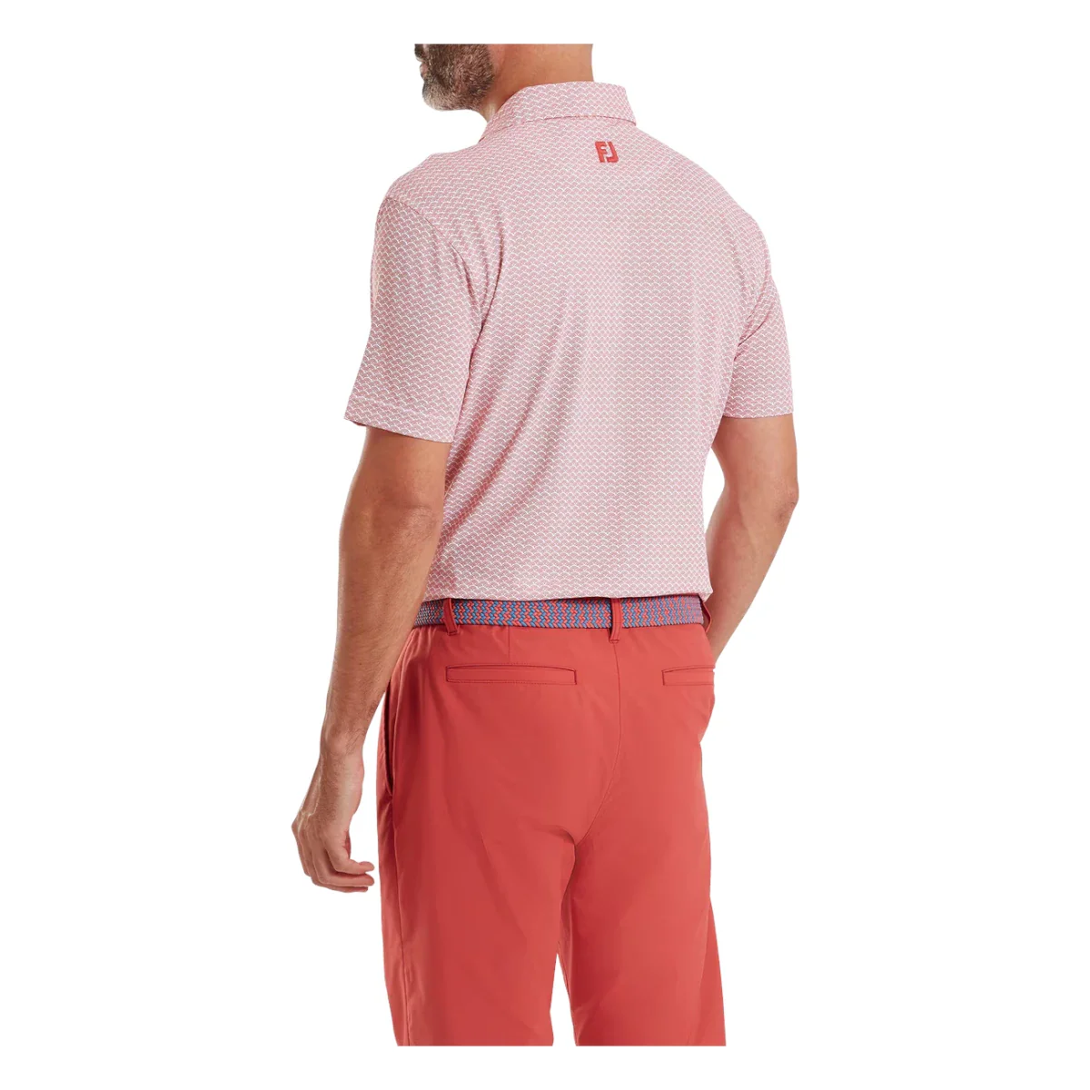 FootJoy Scallop Geo Pique Golf Polo Shirt 39238 - Image 4