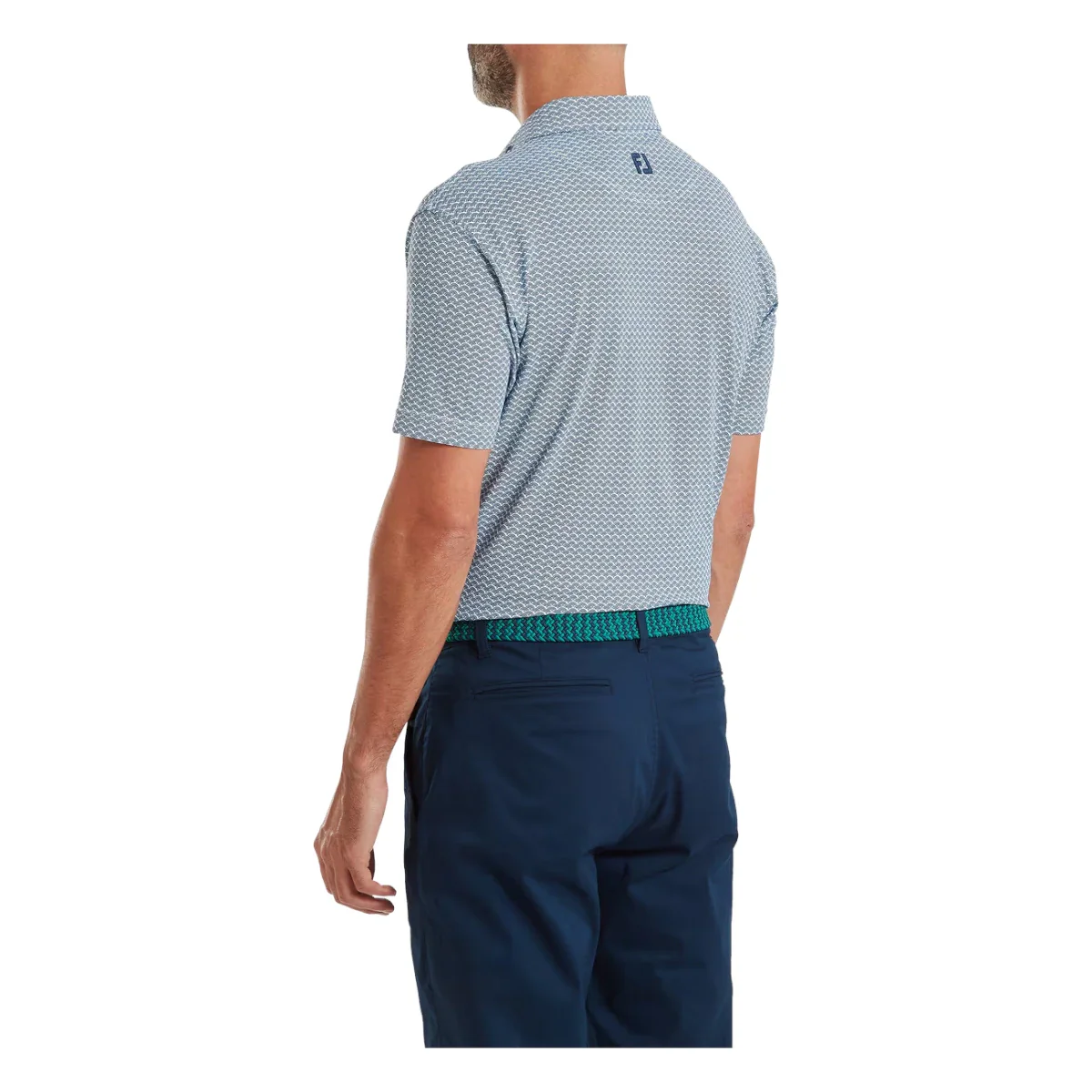 FootJoy Scallop Geo Pique Golf Polo Shirt 39241 - Image 4