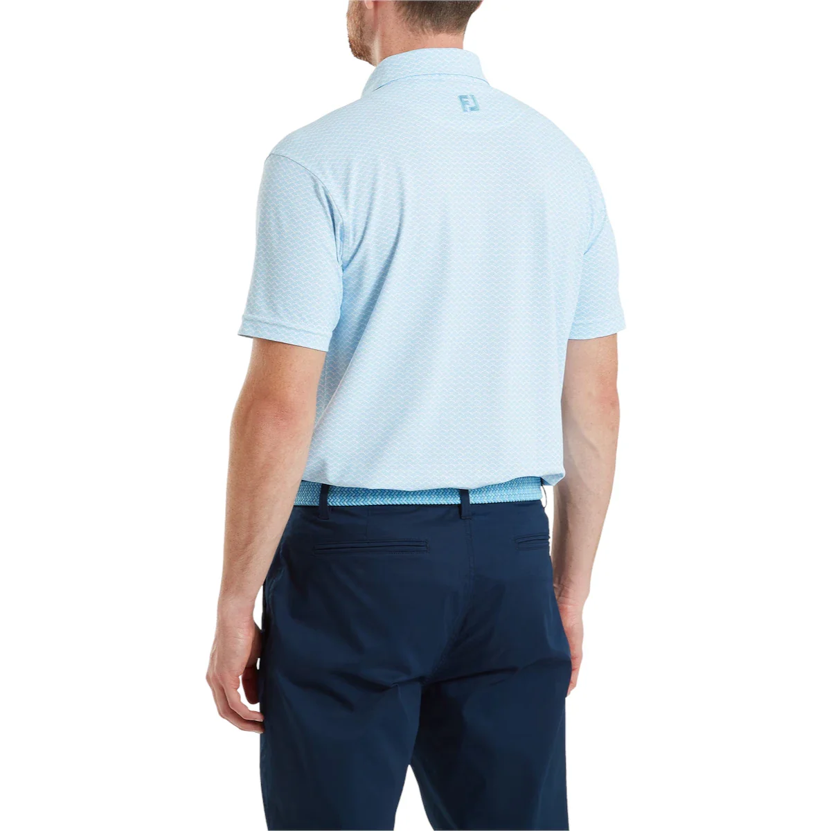 FootJoy Scallop Geo Pique Golf Polo Shirt 39239 - Image 3