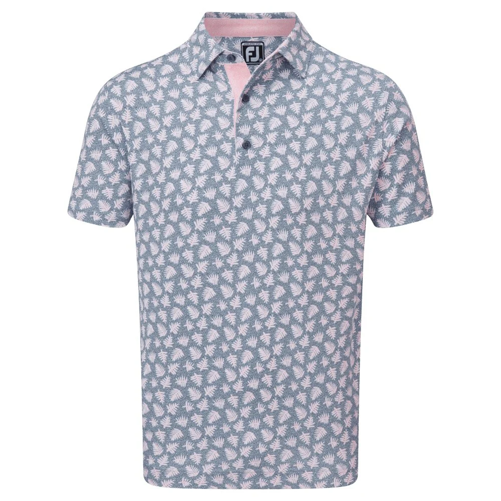FootJoy Shadow Palm Print Pique Golf Shirt 88374
