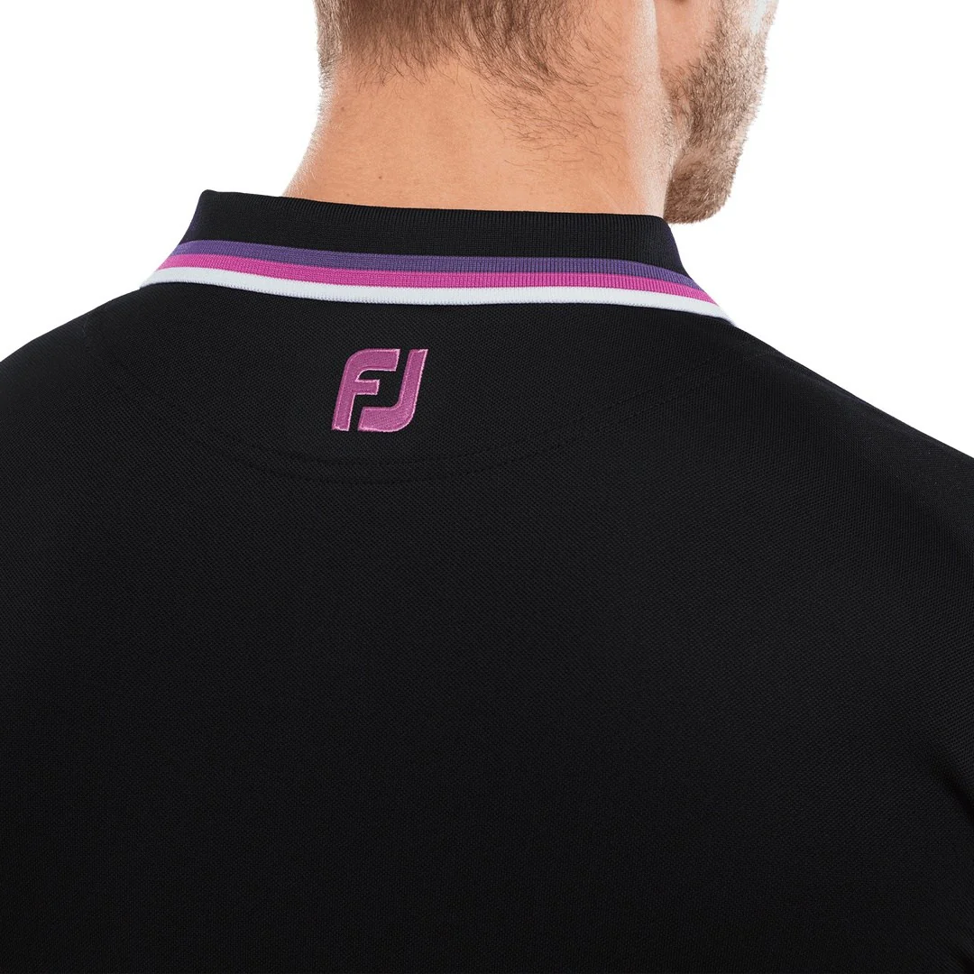 FootJoy Solid Trim Golf Polo Shirt 80056 - Image 3