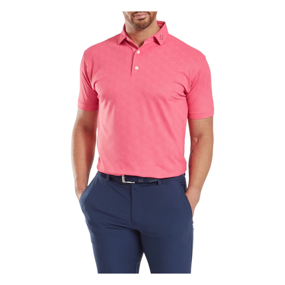 FootJoy Speckle Print Pique Golf Polo Shirt 34021 - Image 3