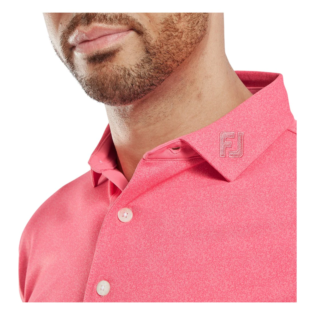 FootJoy Speckle Print Pique Golf Polo Shirt 34021 - Image 5