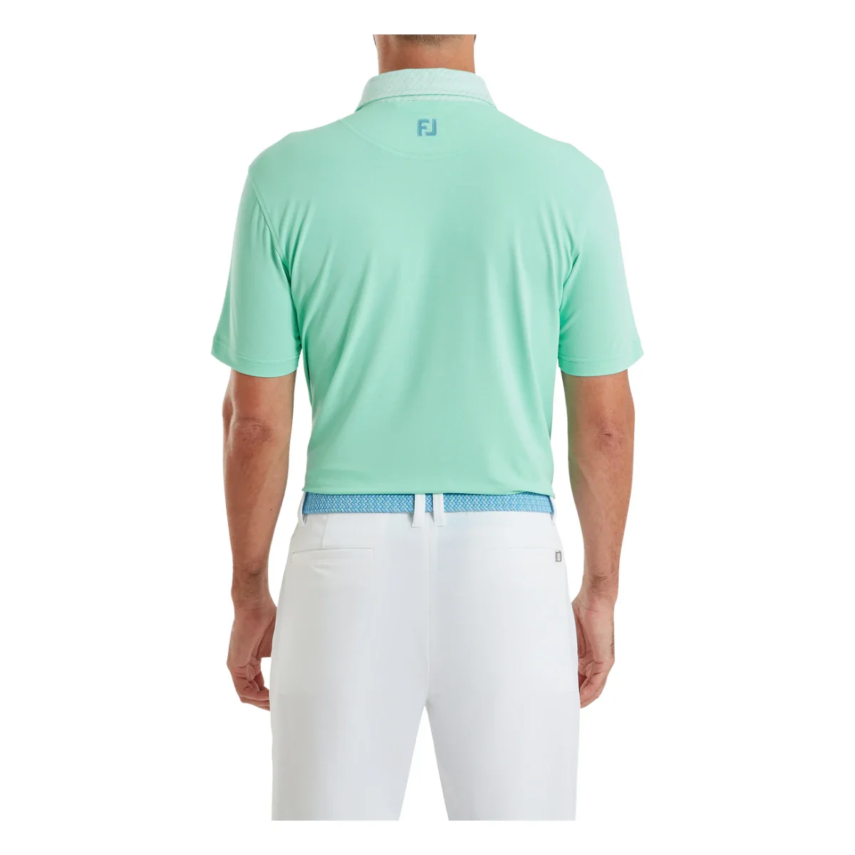 FootJoy Star Geo Trim Pique Golf Polo Shirt 39284 - Image 4