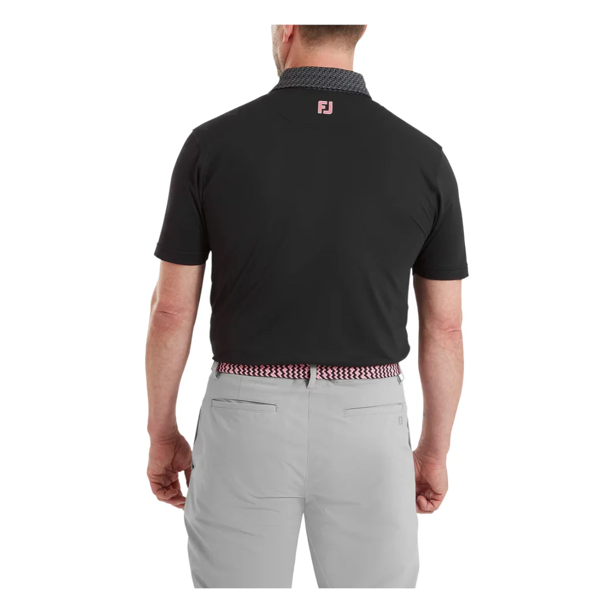 FootJoy Star Geo Trim Pique Golf Polo Shirt 39285 - Image 4