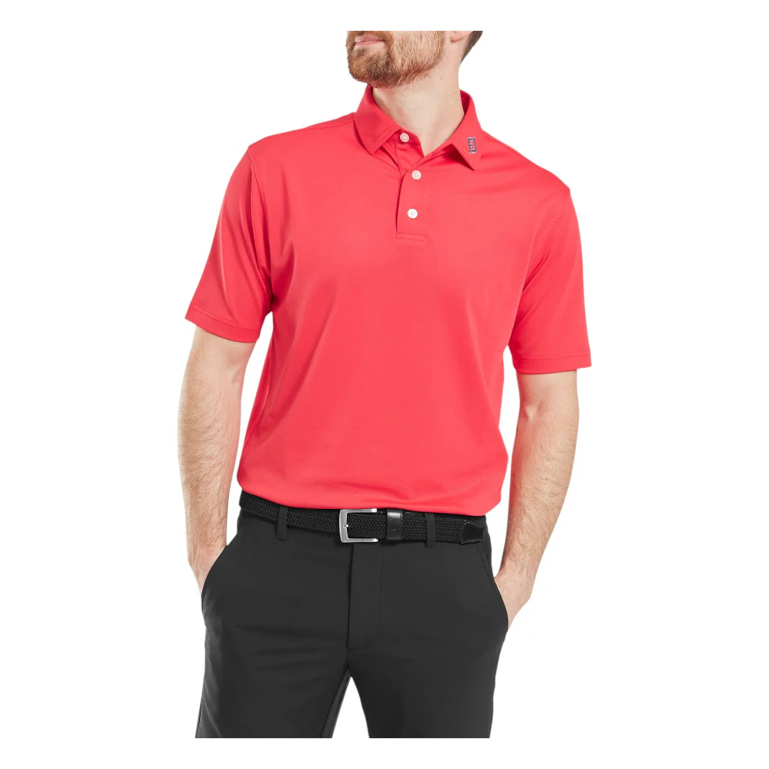 FootJoy Stretch Pique Solid Golf Polo Shirt 34080 - Image 3