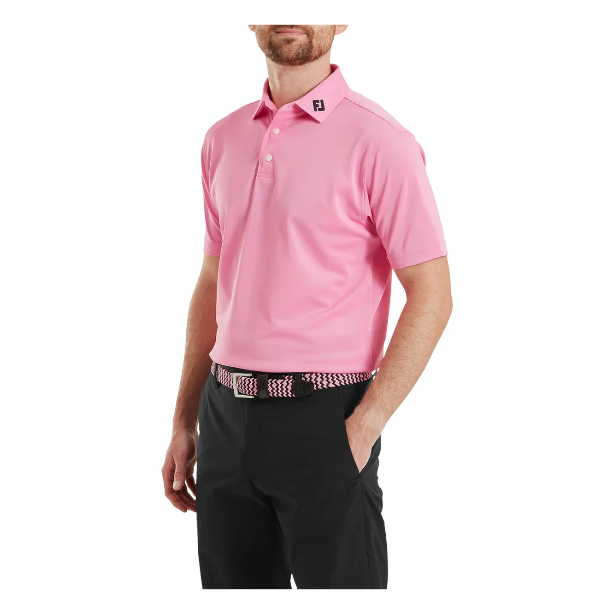 FootJoy Stretch Pique Solid Golf Polo Shirt 39289 - Image 3