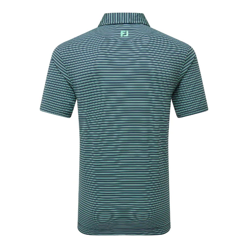 FootJoy Triple Pinstripe Lisle Golf Polo Shirt 37791 - Image 2