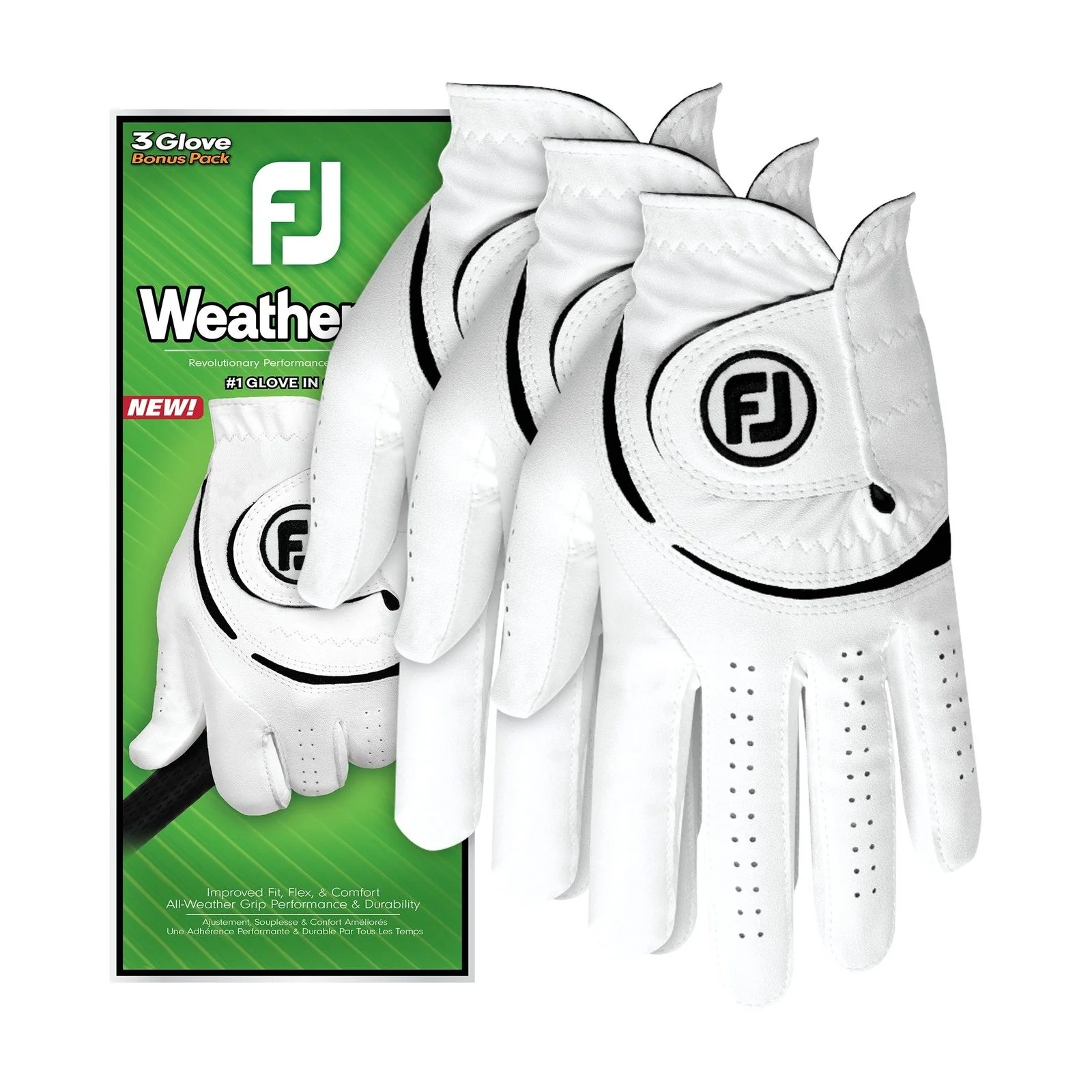 Footjoy WeatherSof Golf Glove 66198 | 3 Pack - Image 2
