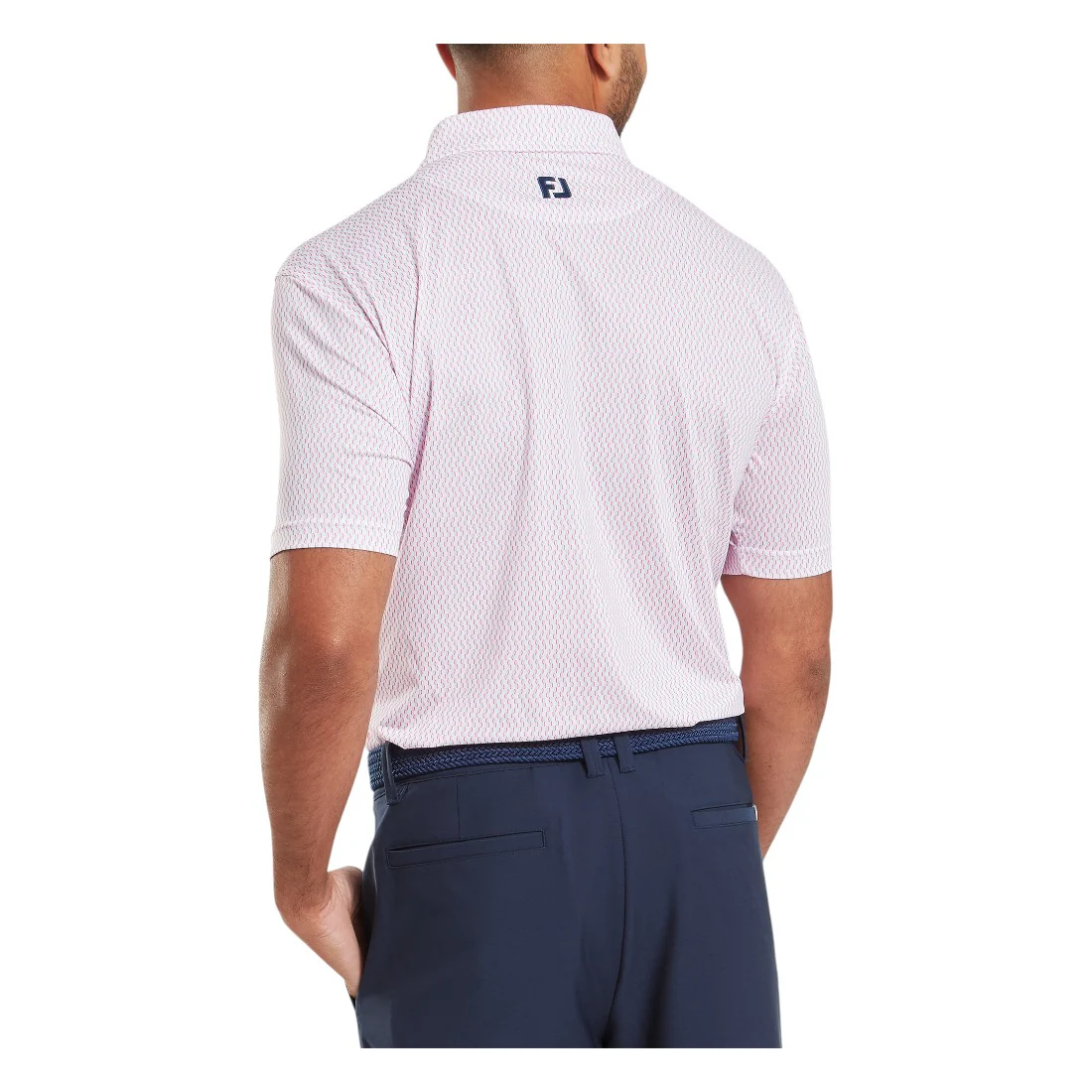 FootJoy Wiggle Print Lisle Golf Polo Shirt 33999 - Image 4