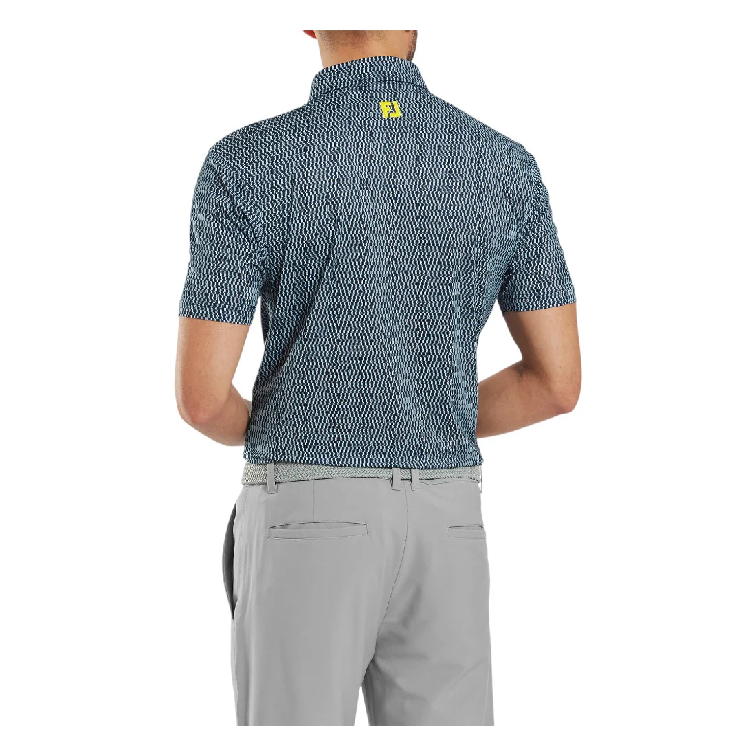FootJoy Wiggle Print Lisle Golf Polo Shirt 34000 - Image 4