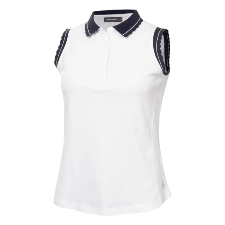 Green Lamb Ladies Octavia Sleeveless Club Polo Shirt SG25066 - Image 3