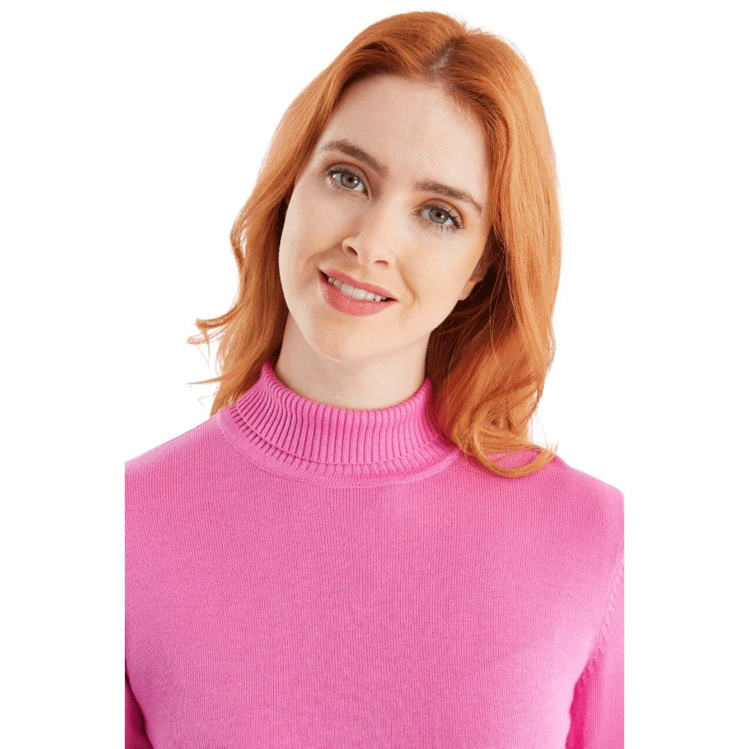 Green Lamb Ladies Knox Cashmere Mix Golf Roll Neck AG23988 - Image 3