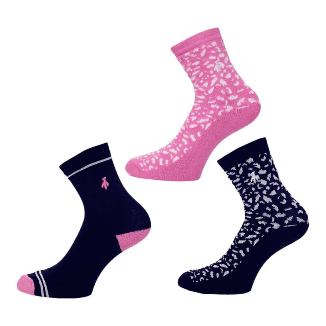 Green Lamb Ladies 3-Pack Golf Socks AG23001 - Image 4