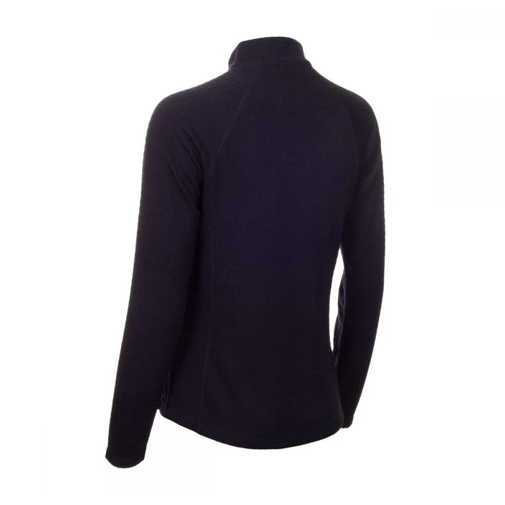 Green Lamb Ladies Gloria Waffle 1/2-Zip Golf Top AG21893 - Image 2