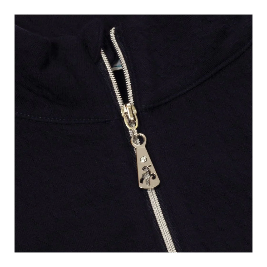 Green Lamb Ladies Gloria Waffle 1/2-Zip Golf Top AG21893 - Image 3