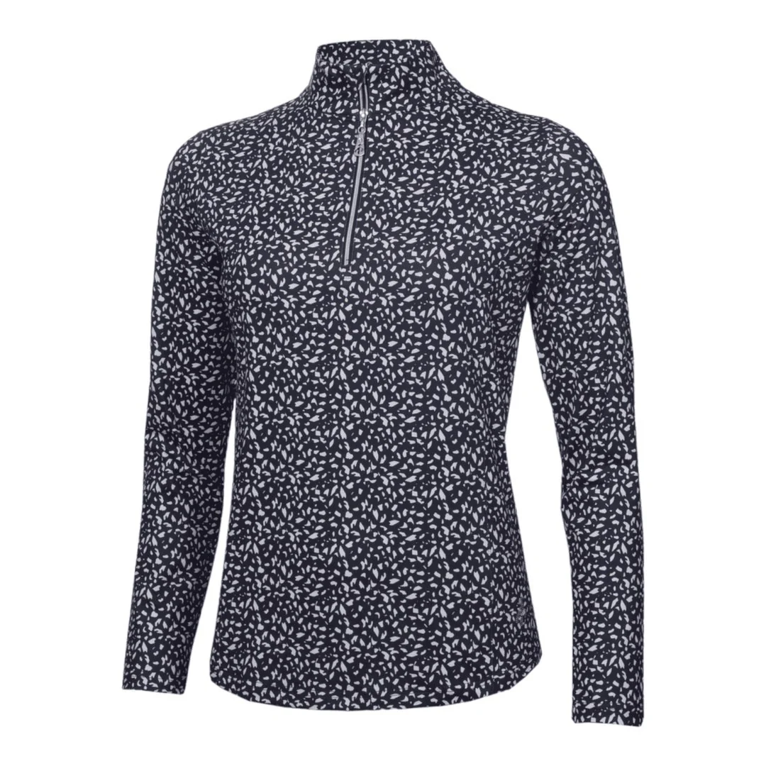 Green Lamb Ladies Keva Printed Zip Golf Top AG23984 - Image 2