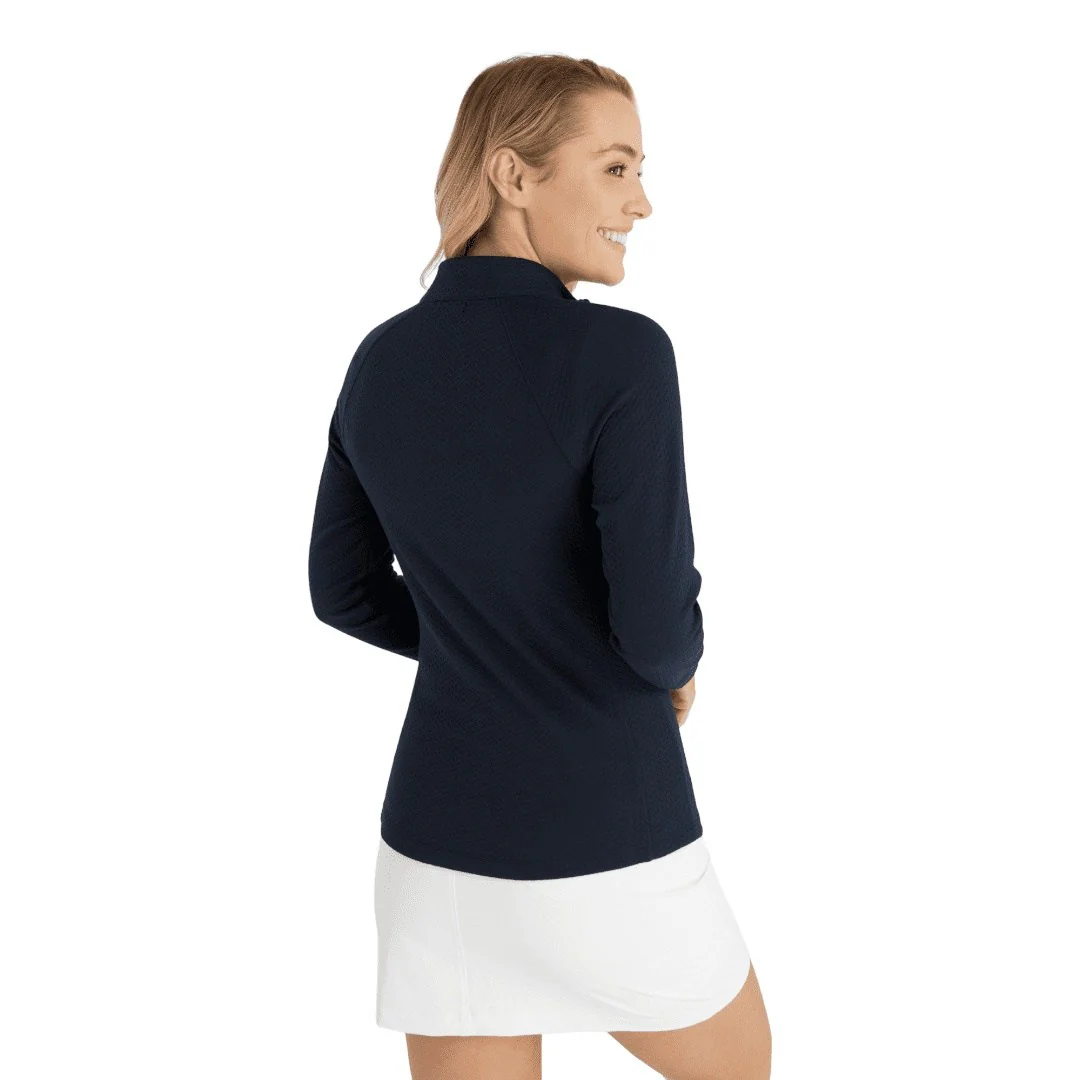 Green Lamb Ladies Molly Textured Zip Mid layer SG23969 - Image 2