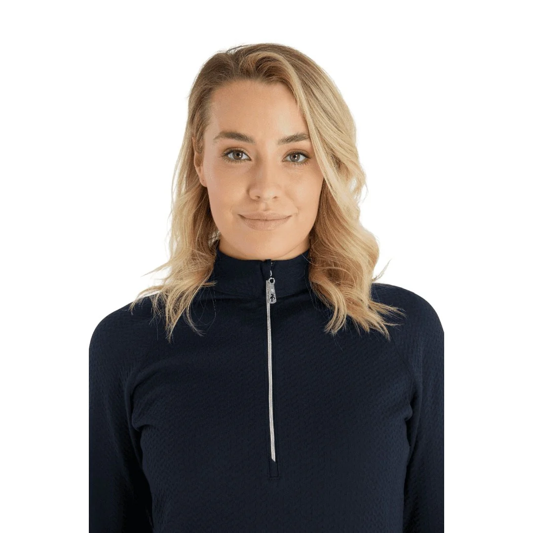 Green Lamb Ladies Molly Textured Zip Mid layer SG23969 - Image 3