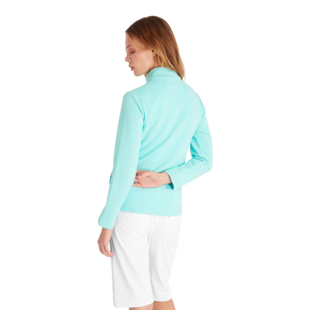 Green Lamb Ladies Nina Jaquard Quilted Golf Jacket SG24025 - Image 4
