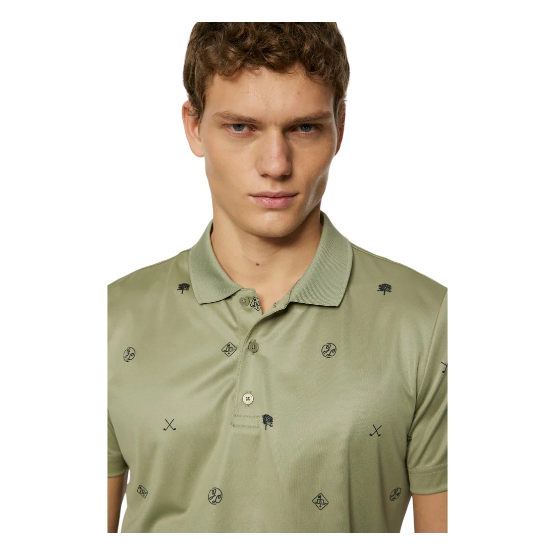 J. Lindeberg Club House Motif Golf Polo Shirt GMJT11992 - Image 5