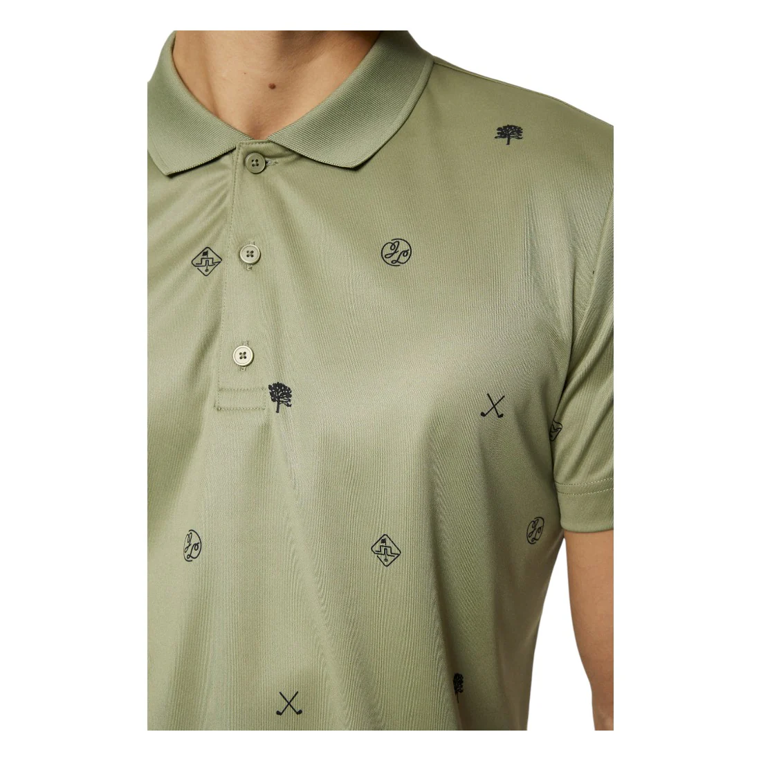 J. Lindeberg Club House Motif Golf Polo Shirt GMJT11992 - Image 6