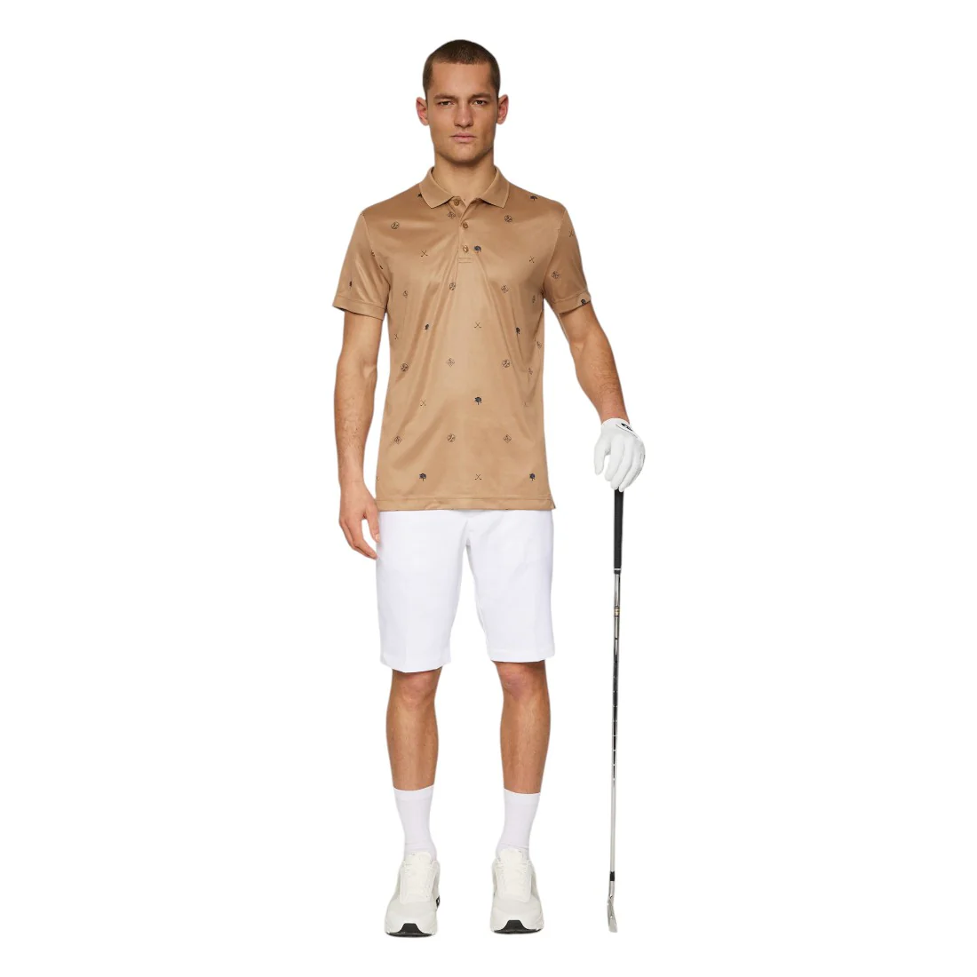 J. Lindeberg Club House Motif Golf Polo Shirt GMJT11992 - Image 5