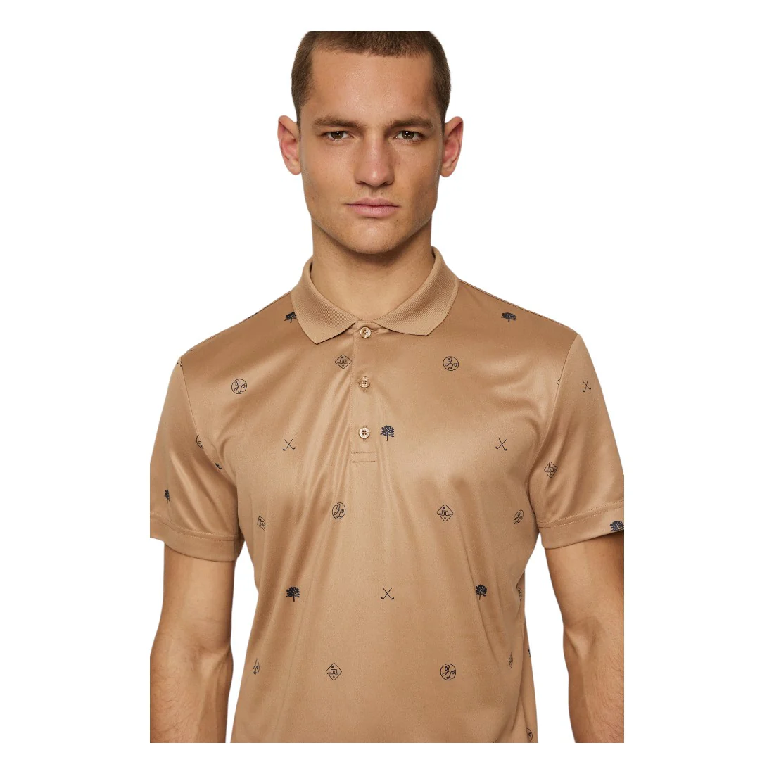 J. Lindeberg Club House Motif Golf Polo Shirt GMJT11992 - Image 6