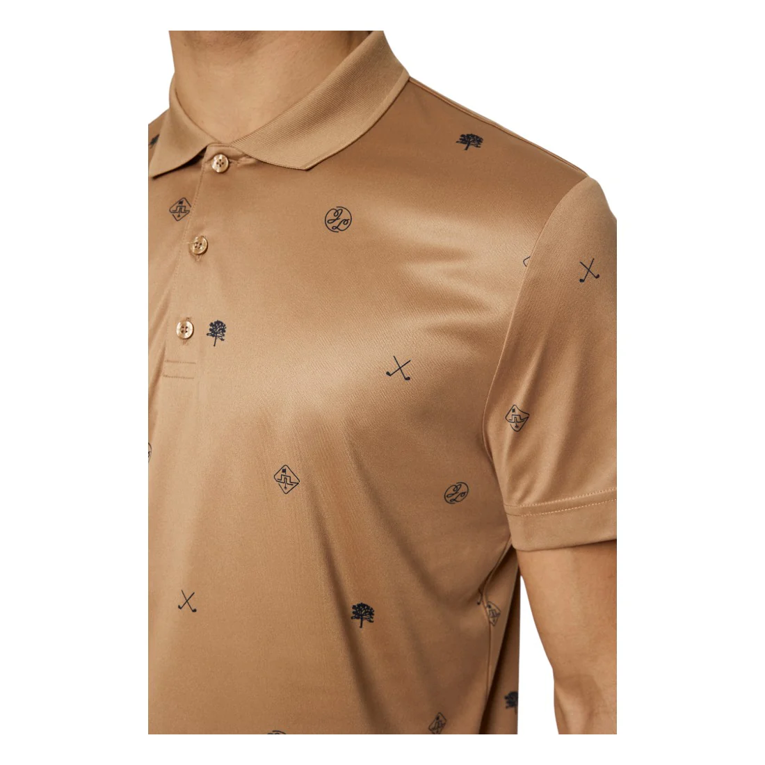 J. Lindeberg Club House Motif Golf Polo Shirt GMJT11992 - Image 7