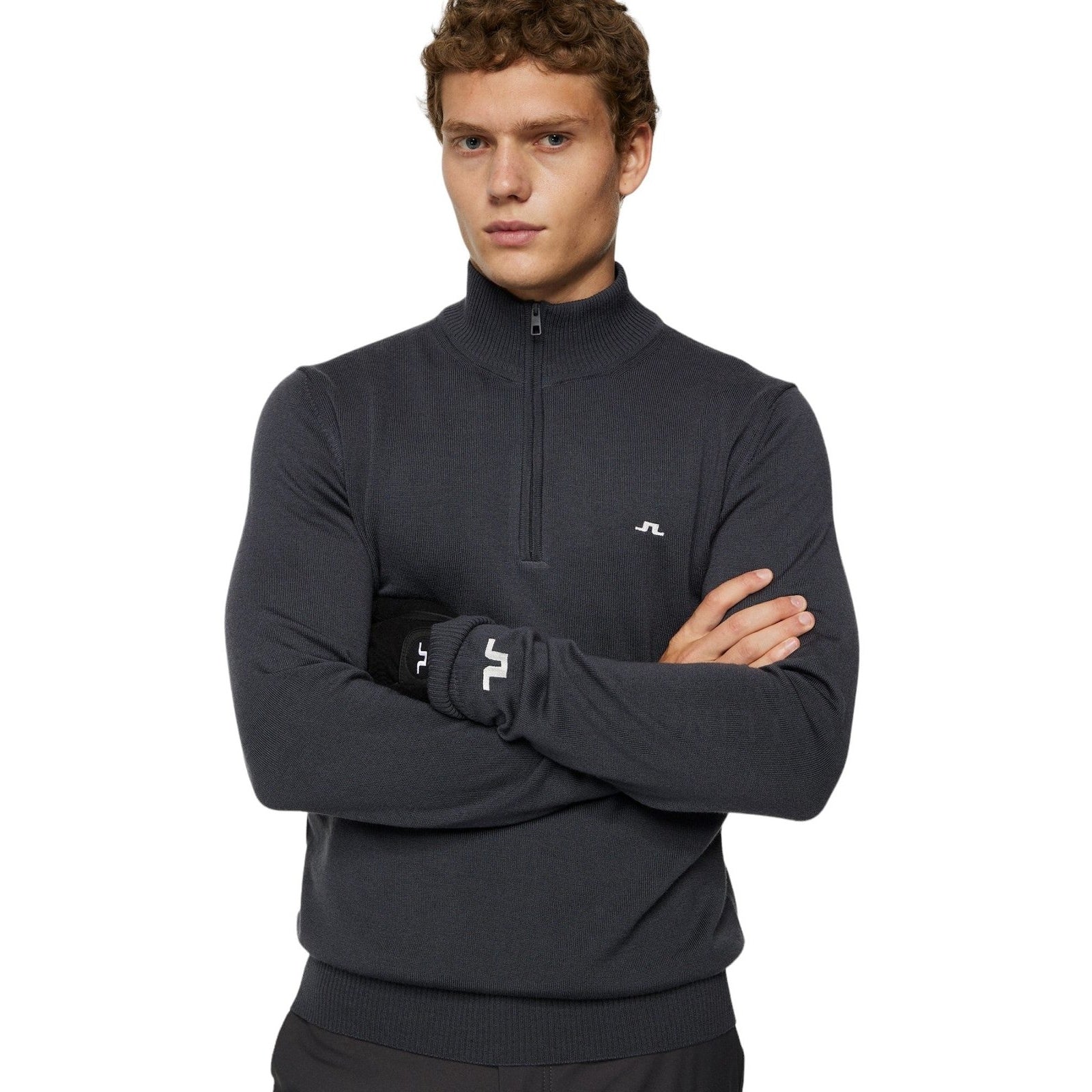 J.Lindeberg Kian Merino 1/4 Zip Golf Sweater GMKW11148 - Image 4