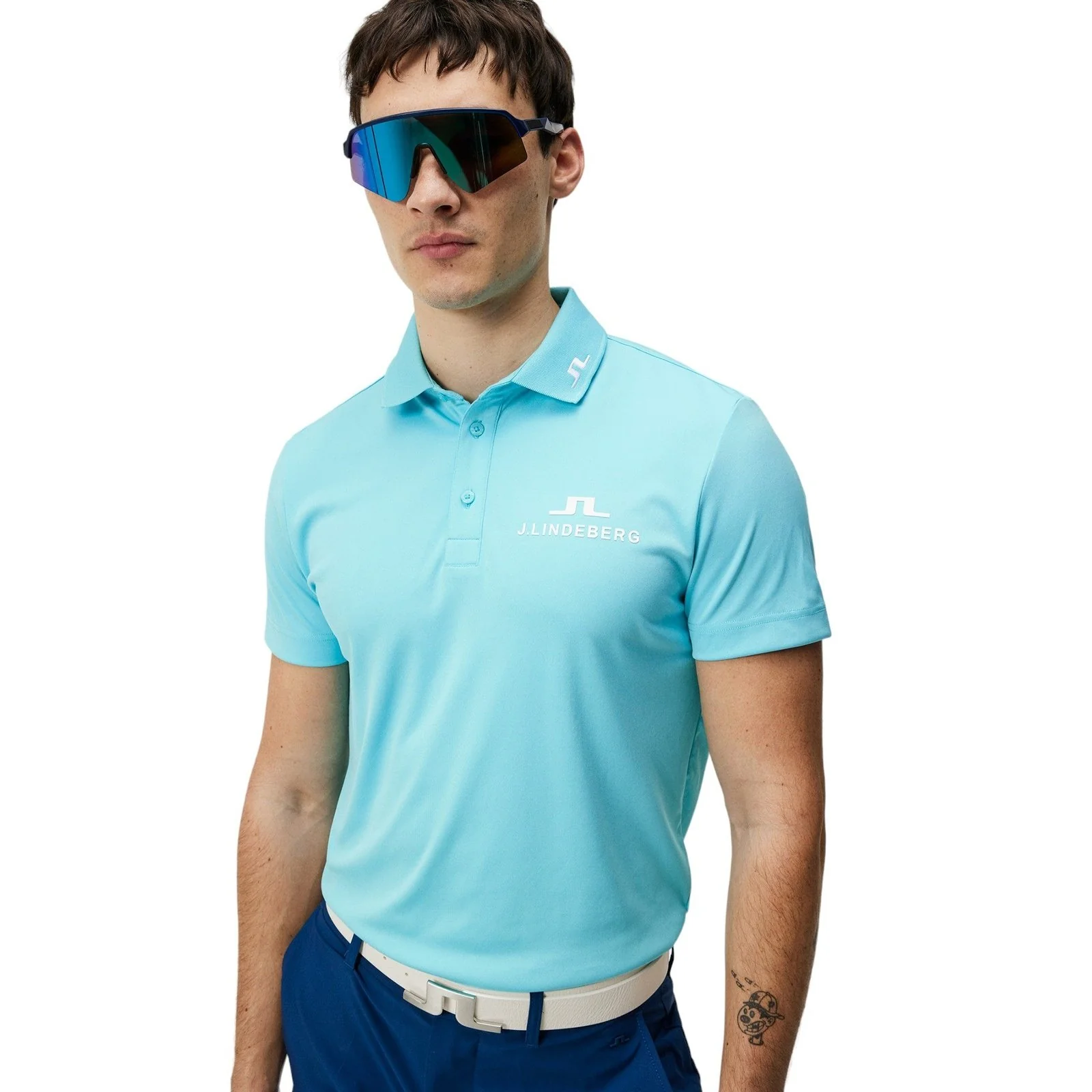 J. Lindeberg KV Tour Solid Golf Polo Shirt GMJT12528 - Image 8