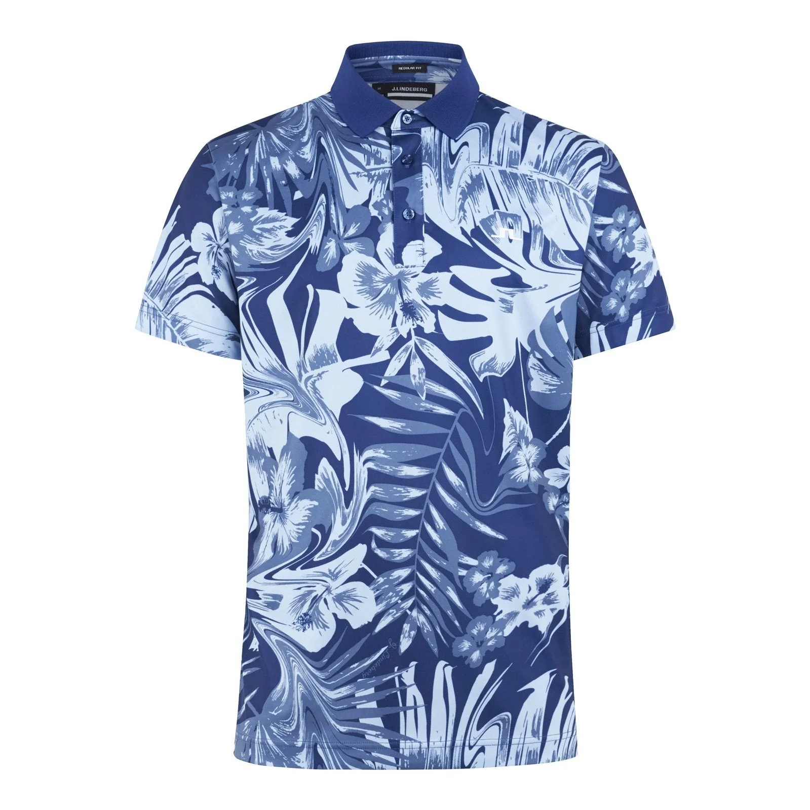 J.Lindeberg Martin Print Golf Polo Shirt GMJT07413 - Image 2