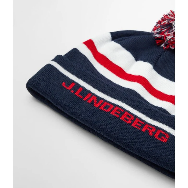 J Lindeberg Stripe Golf Beanie GMAC03156 - Image 2