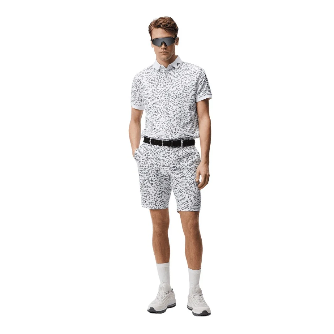 J. Lindeberg Tour Tech Print Golf Polo Shirt GMJT07644 - Image 3