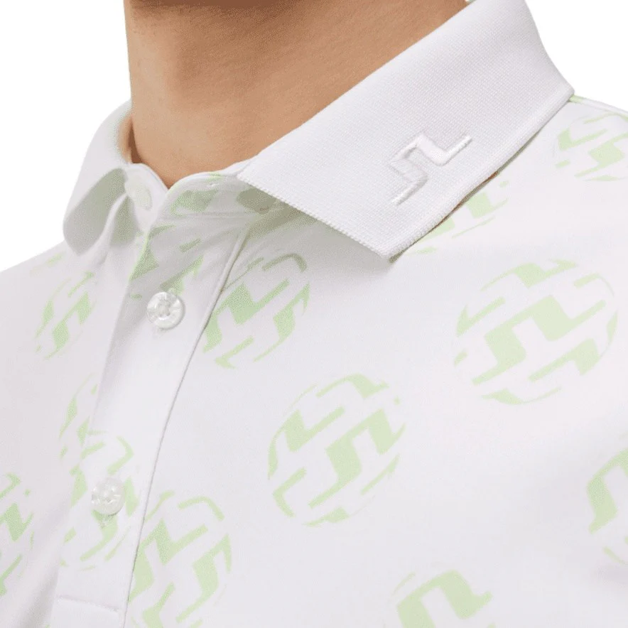 J. Lindeberg Tour Tech Print Golf Polo Shirt GMJT07644 - Image 6
