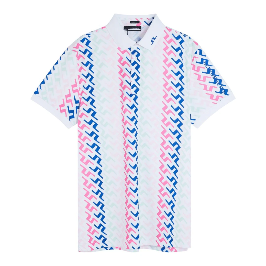 J. Lindeberg Tour Tech Print Golf Polo Shirt GMJT08403 - Image 2