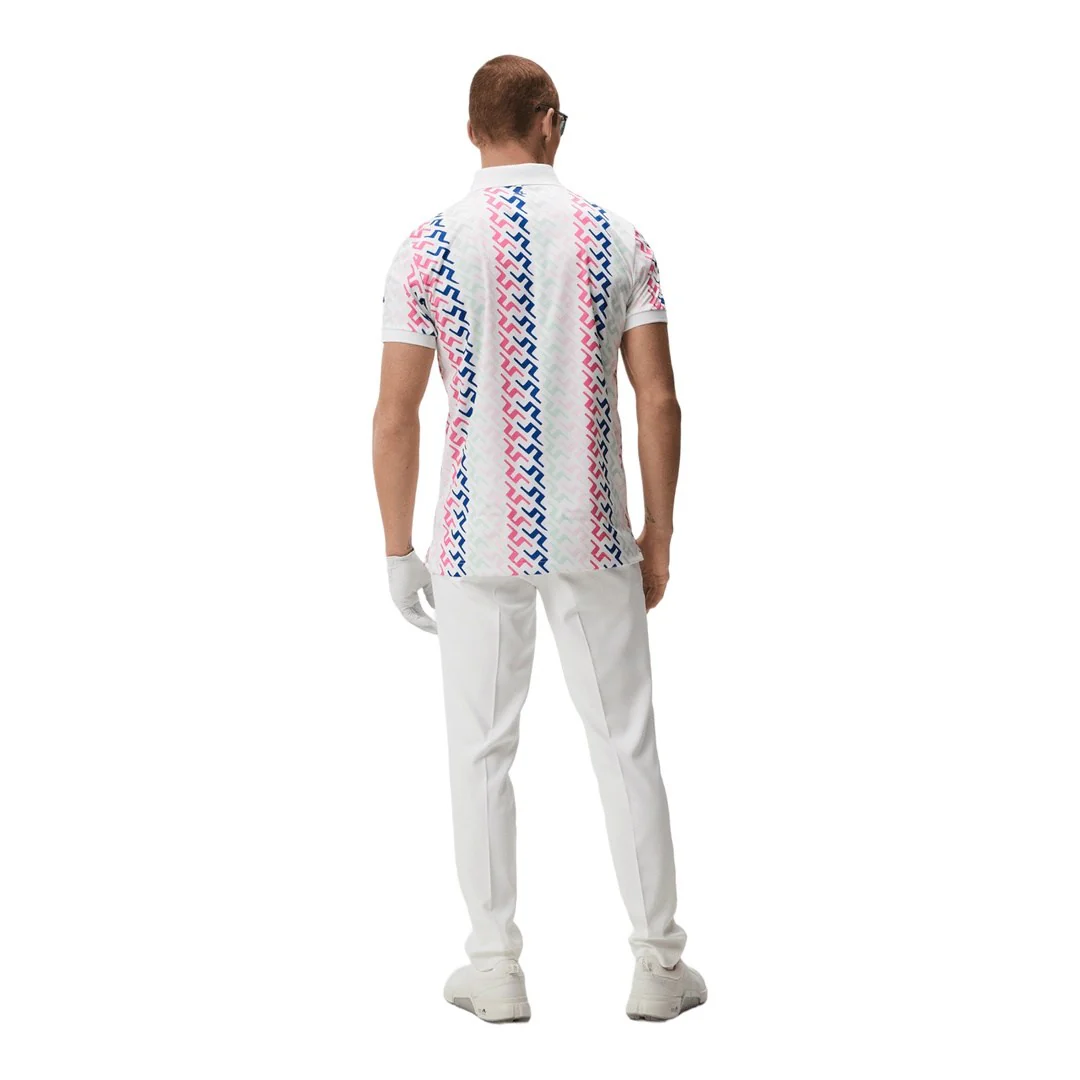 J. Lindeberg Tour Tech Print Golf Polo Shirt GMJT08403 - Image 3