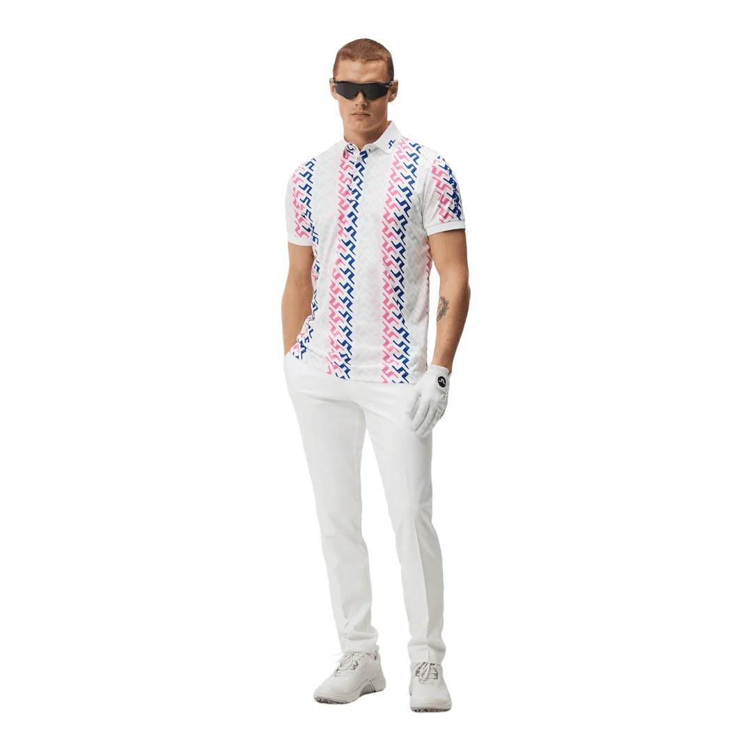 J. Lindeberg Tour Tech Print Golf Polo Shirt GMJT08403 - Image 4