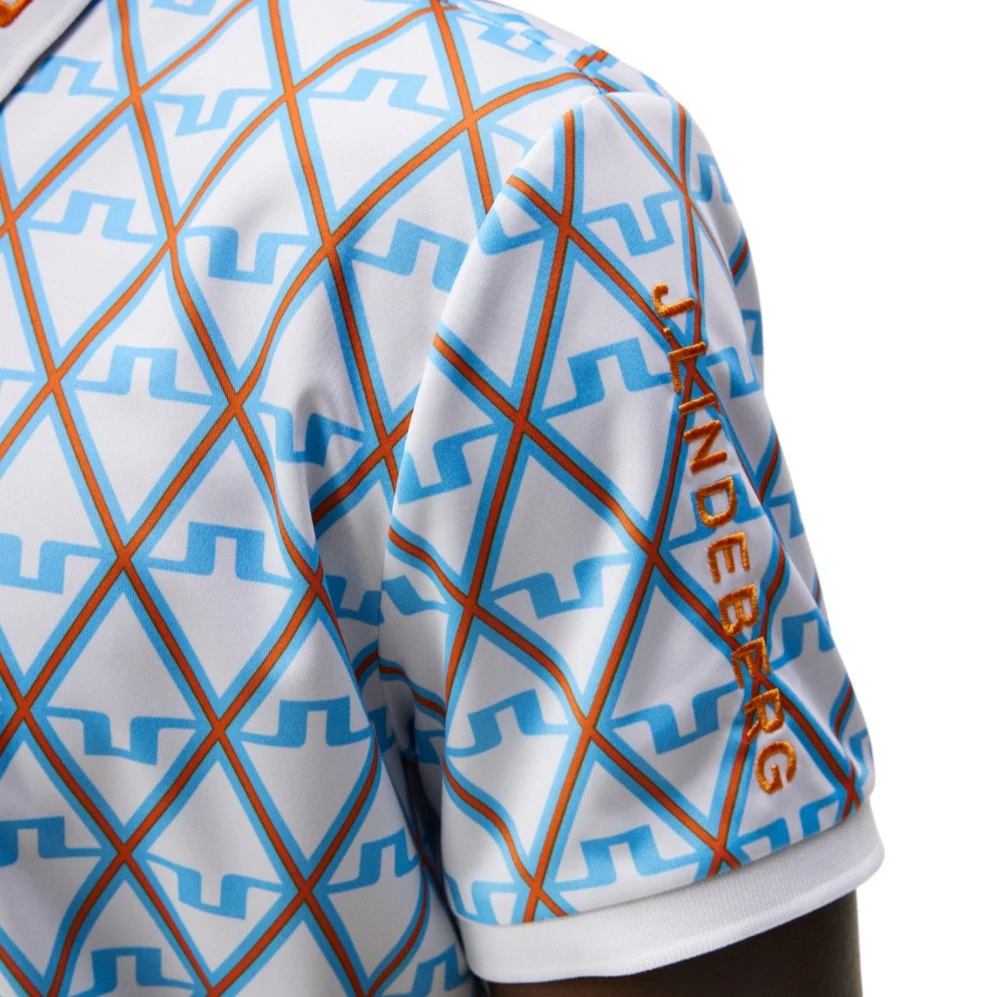 J. Lindeberg Tour Tech Print Golf Polo Shirt GMJT08576 - Image 6